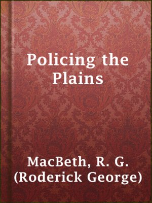 cover image of Policing the Plains